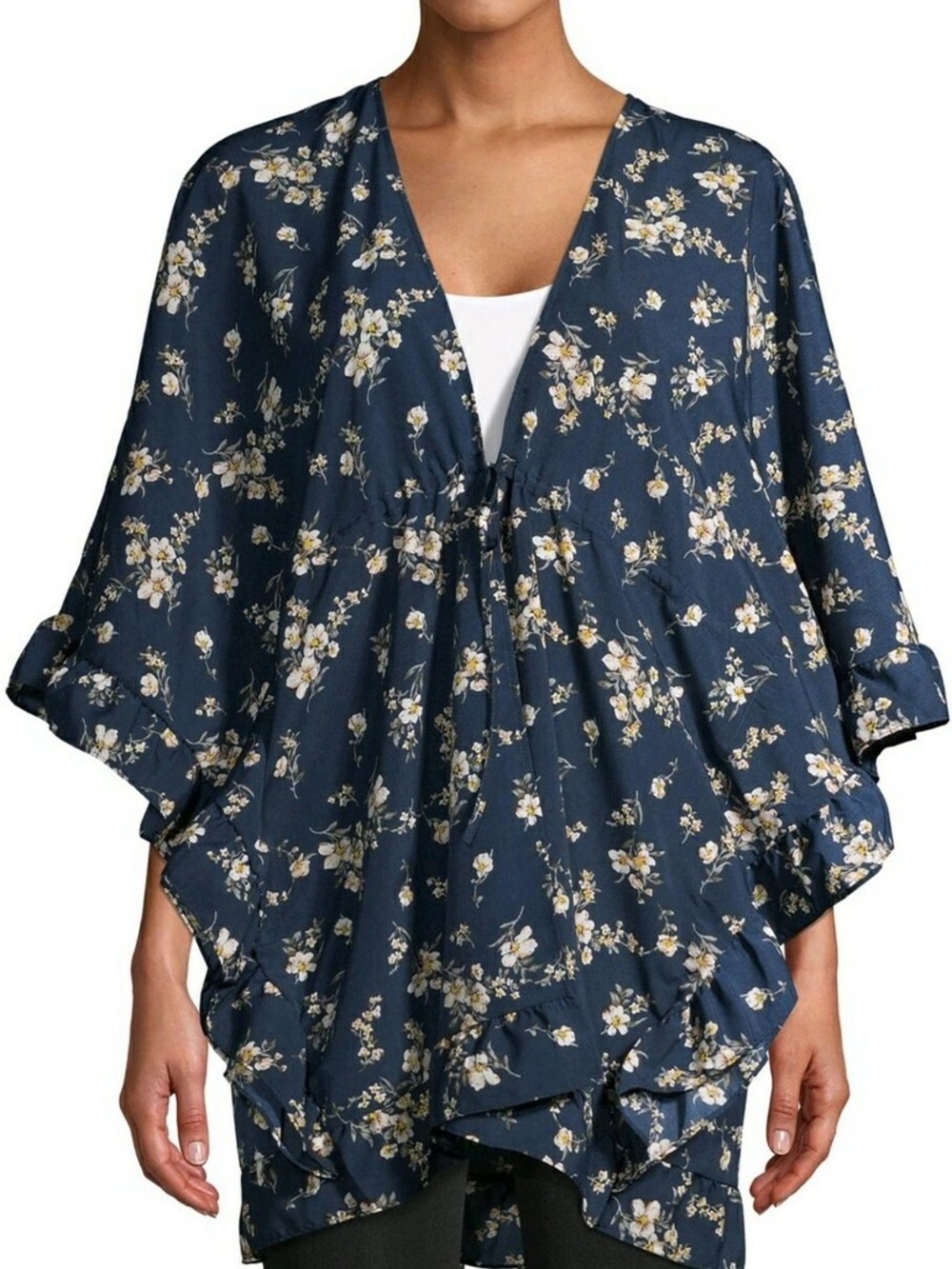 Time and Tru Kimono Floral Jacket - Like New